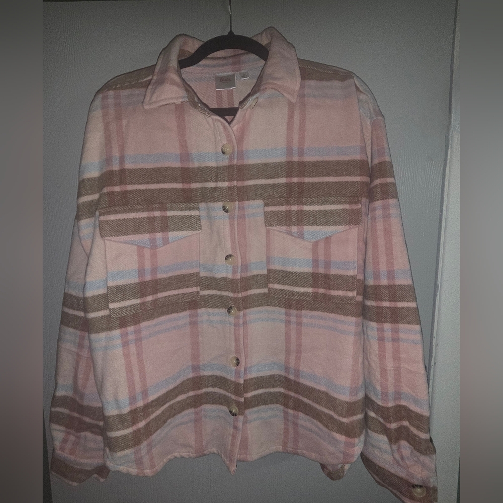 Barbie Pink and Brown Striped Button Down Shirt